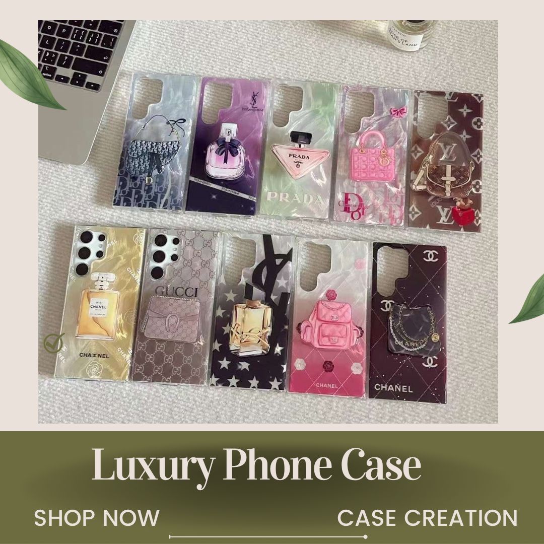 Trendy Fashion Brand  luxurious Gradient Feather Phone Case with Pop Holder